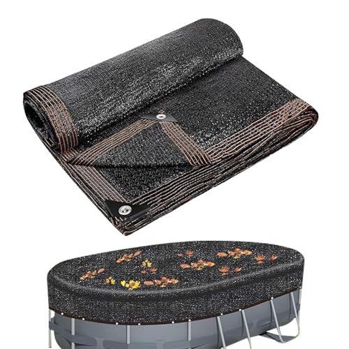 Rechteckig Netz Poolabdeckung, Feinmaschig Ovaler Bodenschutz Zum Schwimmen, Netzplane Mit Verstärktem Kantenseil, Widerstandsfähiges Sonnenschutznetz, Poolnetz Abdeckung Reduziert UV Für Schwimmbäder von baabeash