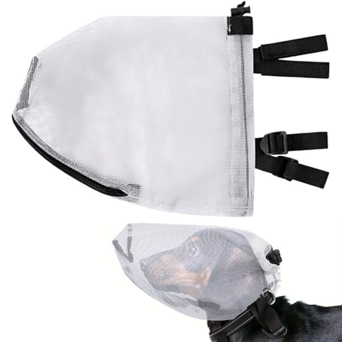baabeash Feldschutz für Hunde - Tragbarer Mesh-Gesichts- und Schweisschutz für Hunde mit Reißverschluss - Atmungsaktive Mesh-Schutzhaube für Welpen und Chihuahuas auf Farmland gegen Dornen Steine Gras baabeash Feldschutz für Hunde - Tragbarer Mesh-Gesichts- und Schweisschutz für Hunde mit Reißverschluss - Atmungsaktive Mesh-Schutzhaube für Welpen und Chihuahuas auf Farmland gegen Dornen Steine Gras von baabeash