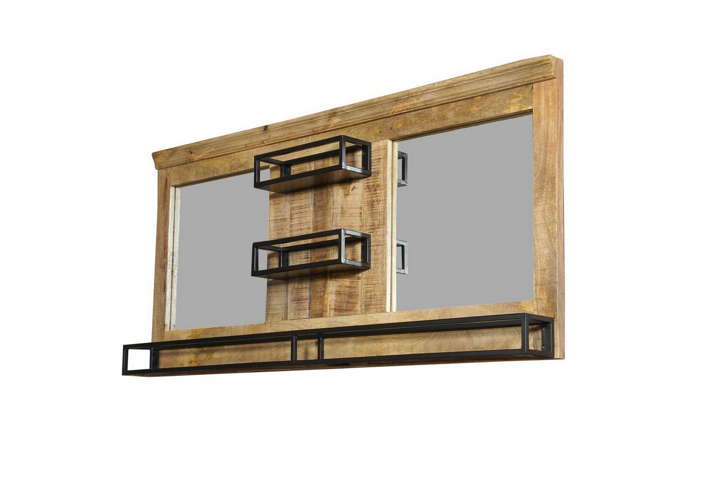 baario Badspiegel Badspiegel VODICE 150x70cm, mit Ablage Industrial Design Vintage Massivholz & Eisen baario Badspiegel Badspiegel VODICE 150x70cm, mit Ablage Industrial Design Vintage Massivholz & Eisen von baario