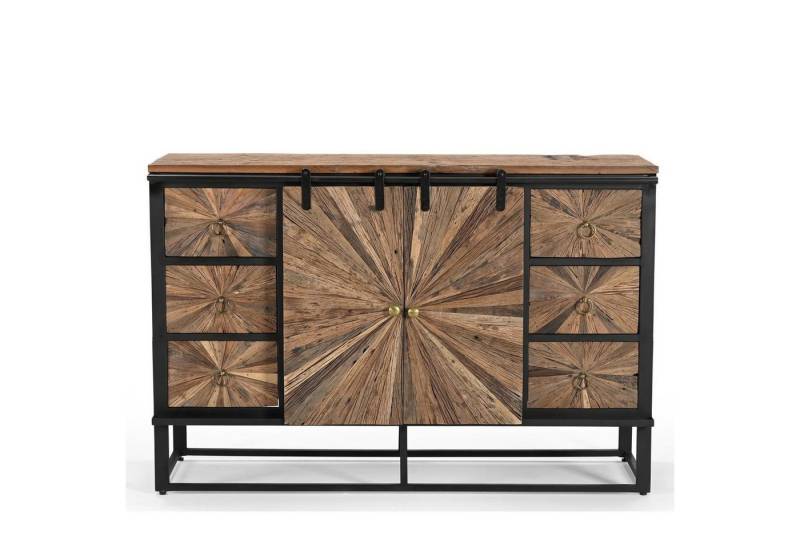 baario Sideboard Anrichte MERID Altholz, massiv recycelt Treibholz Industrial Design von baario