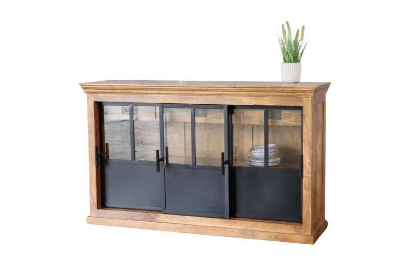baario Sideboard Sideboard HOXT Industrial Style, Anrichte massiv Mangoholz & Eisen Kommode baario Sideboard Sideboard HOXT Industrial Style, Anrichte massiv Mangoholz & Eisen Kommode von baario