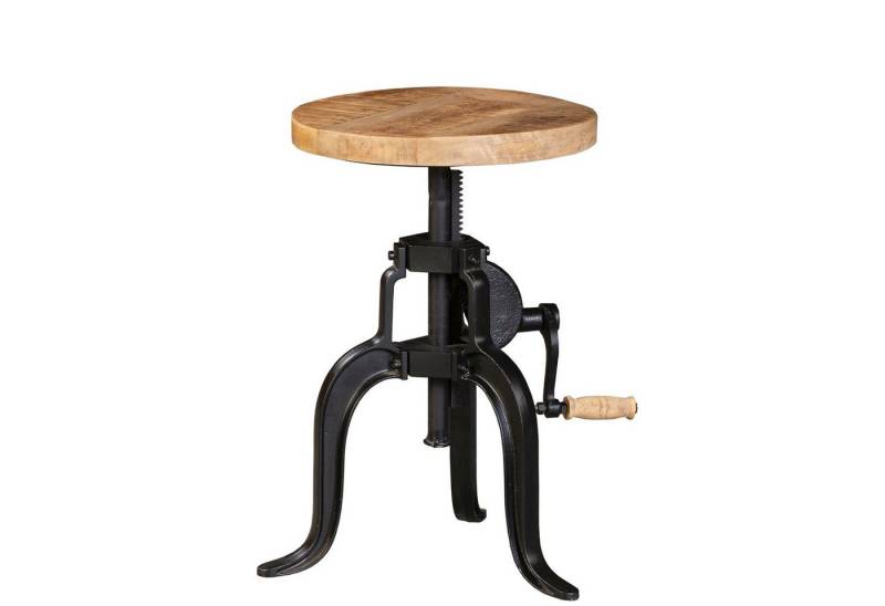 baario Sitzhocker Hocker SELCE Industrial Style, höhenverstellbar Eisen schwarz Vintage baario Sitzhocker Hocker SELCE Industrial Style, höhenverstellbar Eisen schwarz Vintage von baario