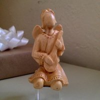 Handgeschnitzte Weihnachtsengel Aus Olivenholz von babblesandbubbles
