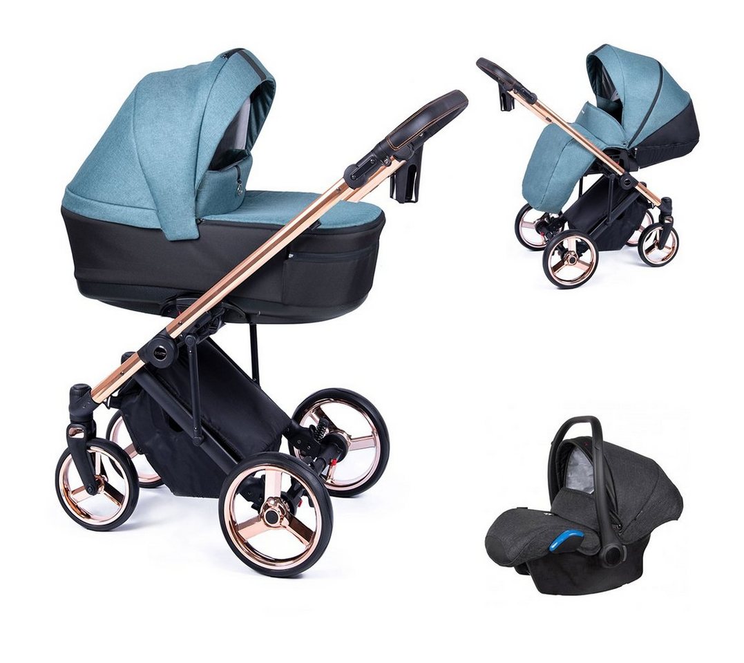 Coletto Kombi-Kinderwagen Fado 4 in 1 inkl. Sportsitz, Autositz und Zubehör in 10 Designs von Coletto