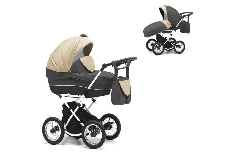 BabyMerc Kombi-Kinderwagen Sorento 2 in 1 inkl. Sportsitz und umfangreichen Zubehör in 17 Farben von BabyMerc