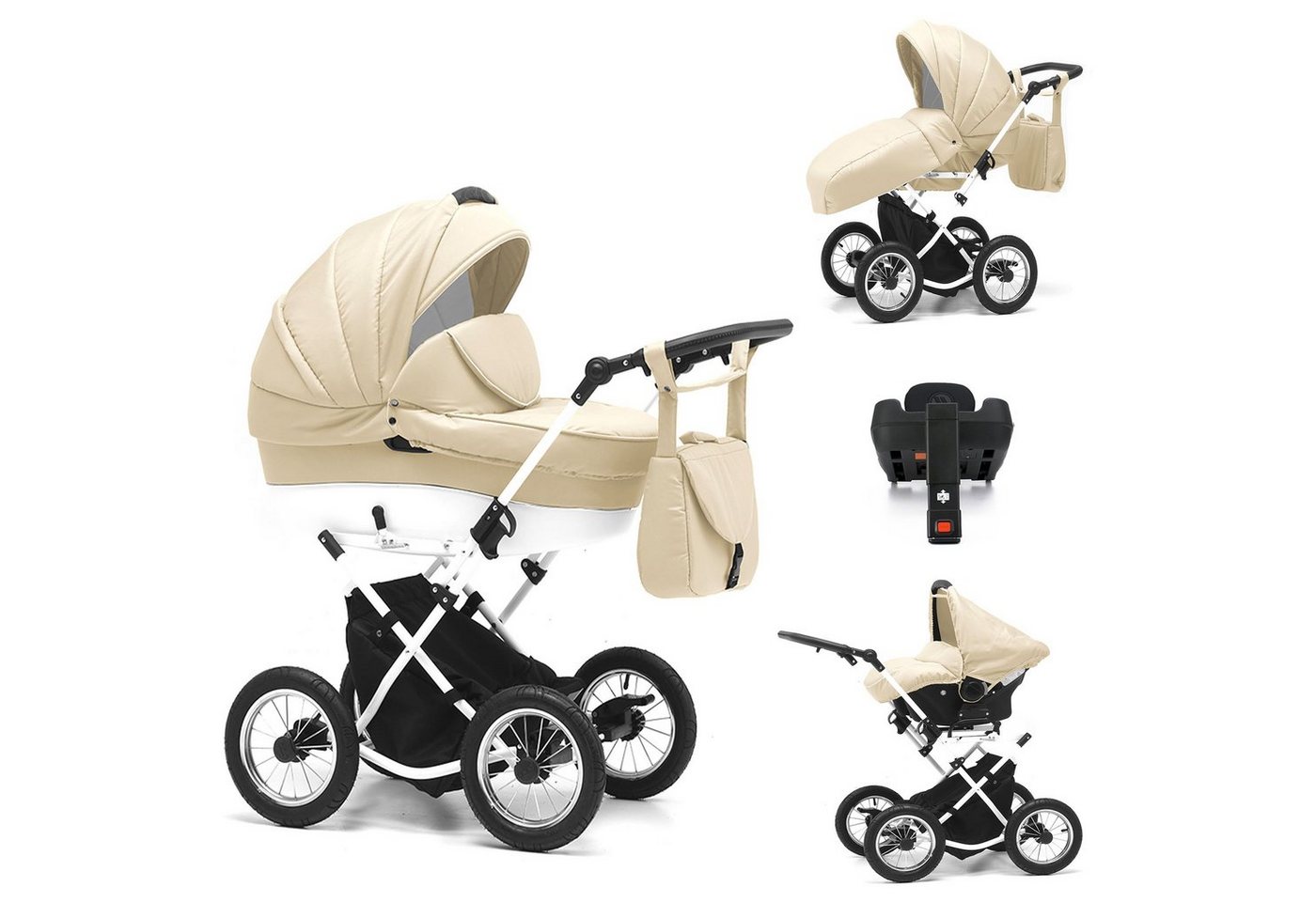 BabyMerc Kombi-Kinderwagen Sorento 5 in 1 inkl. Sportsitz, Autositz, Iso und Zubehör in 17 Farben BabyMerc Kombi-Kinderwagen Sorento 5 in 1 inkl. Sportsitz, Autositz, Iso und Zubehör in 17 Farben von BabyMerc