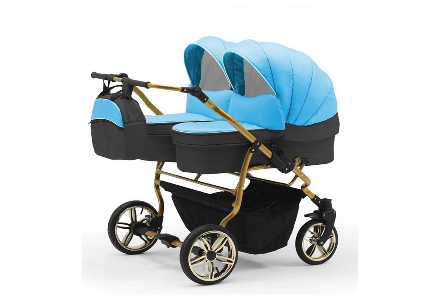 BabyMerc Zwillingswagen Duet Lux Gold 2 in 1 inkl. Sportsitze in 20 Farben BabyMerc Zwillingswagen Duet Lux Gold 2 in 1 inkl. Sportsitze in 20 Farben von BabyMerc
