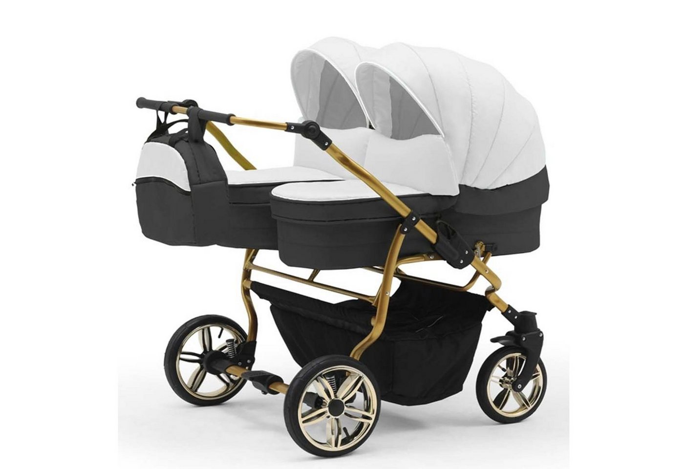 Elcar Zwillingswagen Duet Lux Gold 2 in 1 inkl. Sportsitze in 20 Farben von Elcar