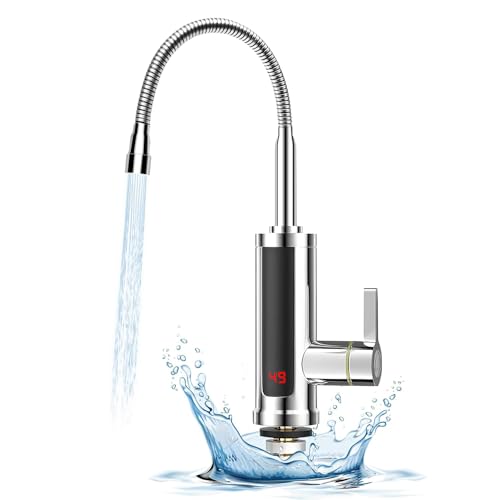 babikeen Wasserhahn mit Durchlauferhitzer, Elektrischer Wasserhahn mit Durchlauferhitzer, 360° Drehbarer LED Durchlauferhitzer Wasserhahn, 220V 3000W Elektrischer Wasserhahn babikeen Wasserhahn mit Durchlauferhitzer, Elektrischer Wasserhahn mit Durchlauferhitzer, 360° Drehbarer LED Durchlauferhitzer Wasserhahn, 220V 3000W Elektrischer Wasserhahn von babikeen