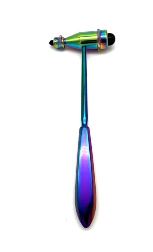 Edelstahl Reflexhammer nach Trömner - regenbogen hochglanz von babinski