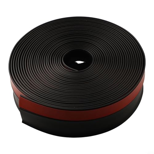 10m wetterfester Gummidichtungsstreifen für Garagentorrahmen Dichtungsband zum Schutz vor Elementen für Garagentore (schwarz 10m) von babominimer