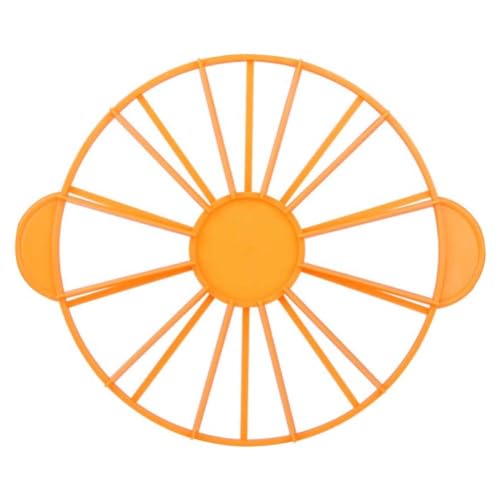 12 Portionen Kuchenschneider und Trennwand zum Backen, ermöglicht gleichmäßiges Schneiden von Kuchen von beiden Seiten für bessere Kontrolle (Orange) von babominimer