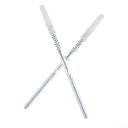 2 Stück schwebende Regalhalterungen aus Metall mit Schrauben, unsichtbare Wandbefestigung für schwebende Holzregale, starke robuste Hardware für das Leben (8 x 200 mm) von babominimer
