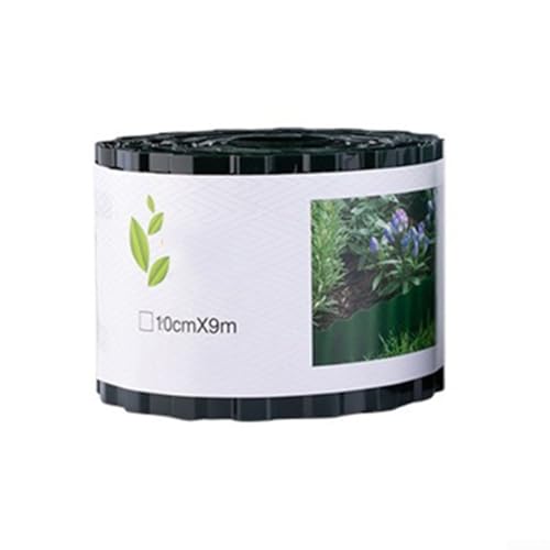 9 m lange Kunststoff-Gartenzaun-Rolle mit wetterbeständigem PET, entworfen für Rasen- und Gartentrennung, mehrere Höhenoptionen für flexible Gartengestaltung (10 cm × 9 m) von babominimer