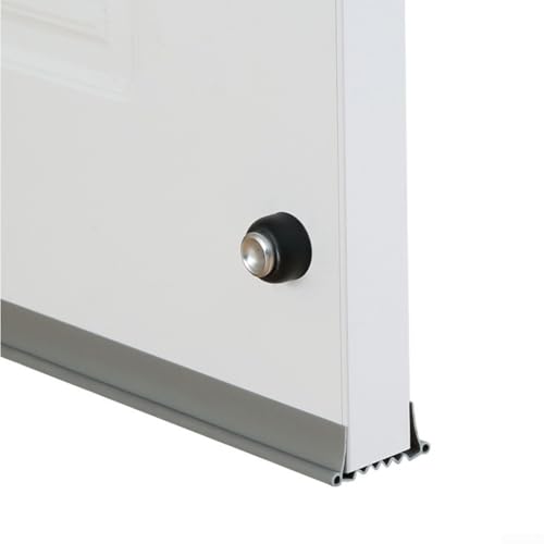 Acryl-Türspaltdichtungsstreifen aus PVC-Material für effektive Schalldämmung und Luftkontrolle in Häusern oder Büros (grau) von babominimer
