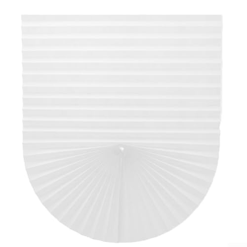 Babominimer Selbstklebende Plissee-Verdunkelungsvorhänge, Vlies, wasserdicht, schneidbar, mit verstellbarer Höhe, für Zuhause, Schlafzimmer, Küche oder Wohnzimmer (Weiß, 60 x 150 cm) von babominimer