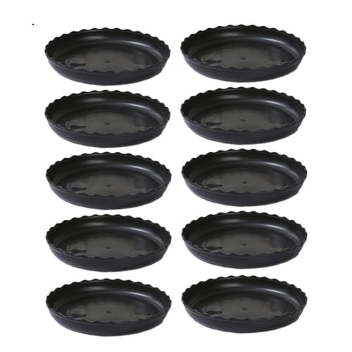 Blumentopf-Set (10 Stück) zur Unterstützung verschiedener Topfgrößen und hält Ihre Umgebung sauber und ordentlich (schwarz) von babominimer