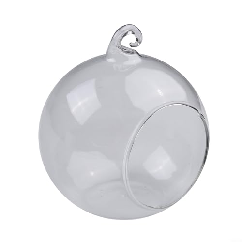 Charmante hängende Glasvasen für Sukkulenten und Kerzen, ideal für Heimdekoration (10 cm) von babominimer
