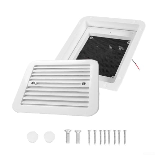 Diverse Application 12V Side Vent Solution for Boats, Yachts, Trailers, and More tional Vehicles (White) von babominimer