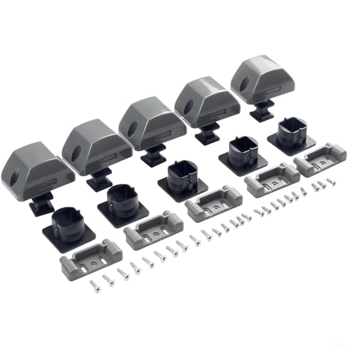 Druckknopf-Verriegelungsschloss aus Zinklegierung für Schranktür mit Knauf, sicheres Schrankschloss für Wohnmobil, Wohnwagen, Boot und Yacht, Chrom und Schwarz, Schwarz von babominimer