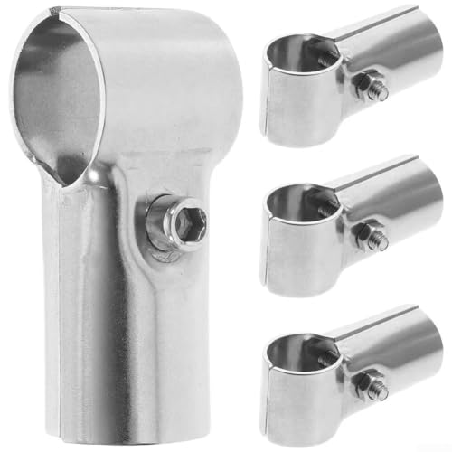 Edelstahl-Rohrschellen für Zäune und Handläufe, 25 mm Anschluss, 4 Stück Halter von babominimer