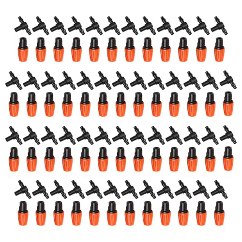 Effiziente Bewässerung mit 50 verstellbaren Tropfsprinklern für Gewächshaus und Garten (50 Stück) von babominimer
