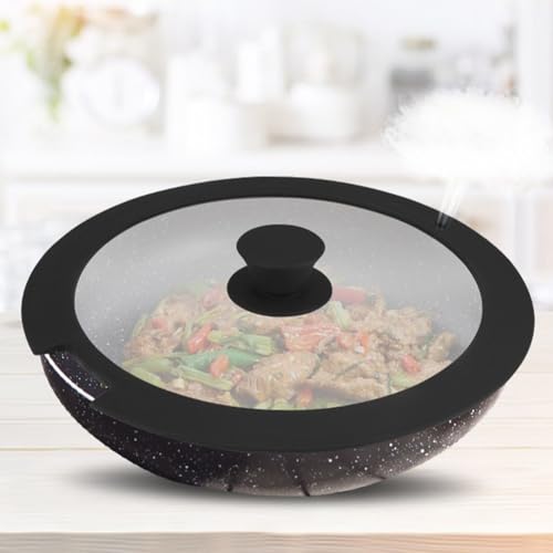 Effizienter Silikon-Topfdeckel für mehrere Töpfe, perfekt zur Regulierung der Dampfabgabe (B 20 cm) von babominimer