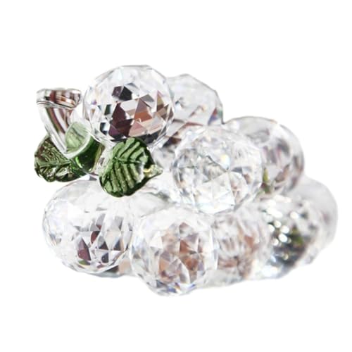 Elegante Handarbeit für Kristalltrauben Hochzeit Ornament für atemberaubende Vitrinen (weiß) von babominimer