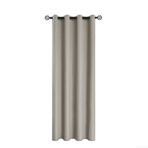 Energieeffiziente Thermo-Vorhänge für totale Verdunkelung und Komfort in Schlafzimmern und anderen Räumen, Khaki von babominimer