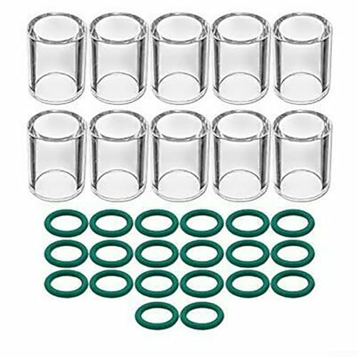Enhanced Performance Parts Ersatz-Set mit 10 hitzebeständigen Gläsern und O-Ringen für WIG-Taschenlampen von babominimer