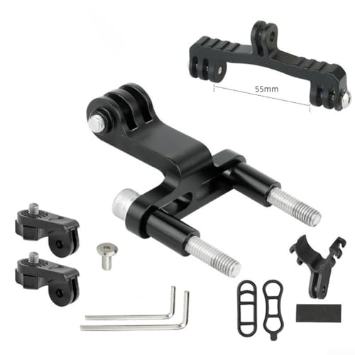 Fahrrad-Scheinwerfer-Halterung, Clip für Front-Fahrrad-Taschenlampen-Halterung mit Aluminiumlegierung und Edelstahlverschluss, kompatibel mit 18 bis 30 mm Durchmesser (D) von babominimer