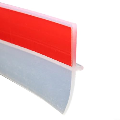 Flexible PVC-Tür-Bodenleiste, effektive Abdichtung für Staub- und Windschutz (transparent) von babominimer