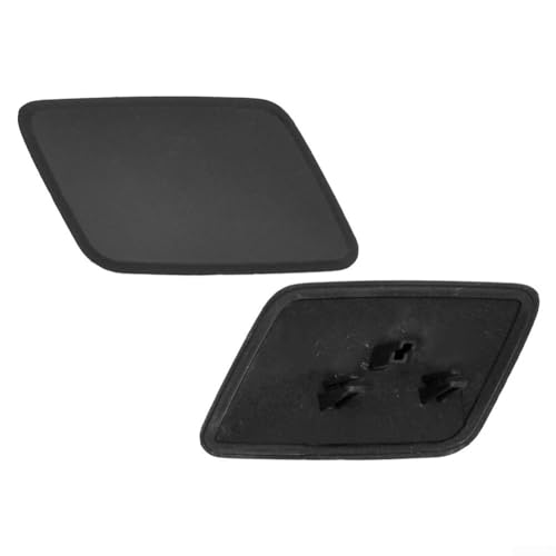 Frontstoßstangen-Scheinwerfer-Waschdüsenabdeckung für Skoda Octavia MK2, schwarz, Kunststoff-Abdeckkappe, Ersatzteil 2004–2013 1Z0955109 von babominimer