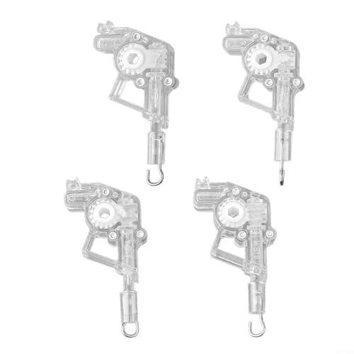 Jalousien-Wandneiger mit quadratischer Neigungs-Steuerstange und Schienenhaken-Verbindung, langlebiges PC-Ersatzzubehör für Fensterrollo-Anpassung, kompatibel mit verschiedenen (4 Stück) von babominimer