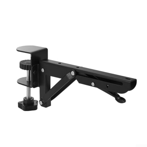 Klapphalterung aus Stahl, für Wandtisch oder Werkbank, robuste, faltbare Scharniere mit Verriegelungsmechanismus, platzsparender, faltbarer Stützrahmen für Zuhause (1–5 cm) von babominimer