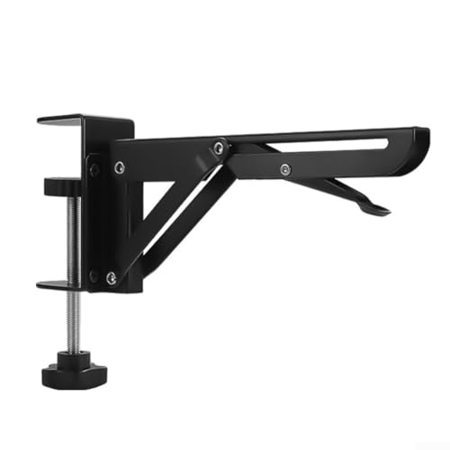 Klapphalterung aus Stahl, für Wandtisch oder Werkbank, robuste, faltbare Scharniere mit Verriegelungsmechanismus, platzsparender, faltbarer Stützrahmen für Zuhause (1–8 cm) von babominimer