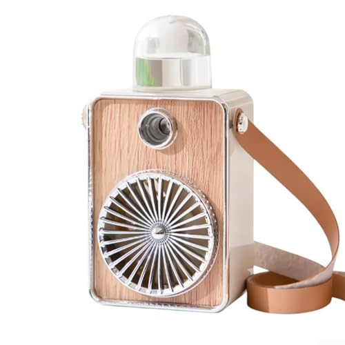Kompakter USB-Lade-Sprühventilator Befeuchtungs-Nachtlicht Ventilator für Schreibtisch oder Reisen (weiß) von babominimer