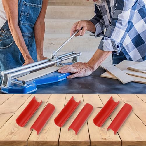 Komplettes Set mit 10 Fliesenschneiderhülsen zum Schutz von Fliesen beim manuellen Schneiden (10 Stück rot) von babominimer