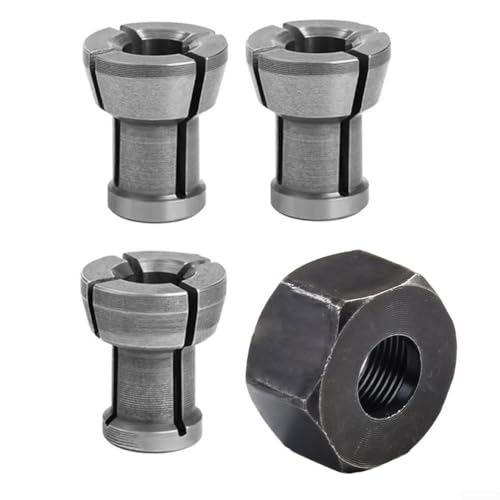 M17 66 358 mm Spannzangenadapter mit Mutter für Oberfräse und Graviermaschine, Kompatibilität, geeignet für Bohrfutteradaption (4 Stück) von babominimer