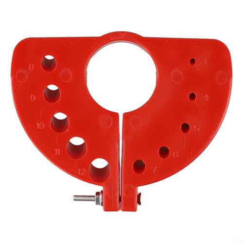 Multispezifikation Bohrerspitzer für Winkelschleifer mit Kerben für verschiedene Bohrergrößen und -typen (rot) von babominimer