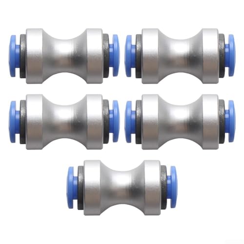 PTFE-Schlauchverschraubungen für P1P, P1S, X1, X1C und X1E 3D-Drucker, hochtemperaturbeständig, -190 °C bis 260 °C, Legierungsrohr-Schnittstellenkupplungen, 5-teiliges Set PTFE-Schlauchverschraubungen für P1P, P1S, X1, X1C und X1E 3D-Drucker, hochtemperaturbeständig, -190 °C bis 260 °C, Legierungsrohr-Schnittstellenkupplungen, 5-teiliges Set von babominimer
