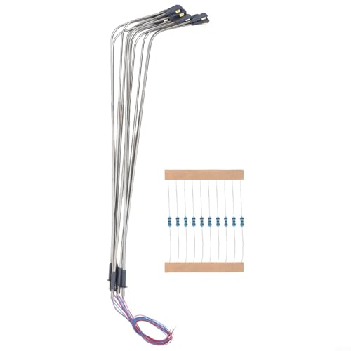 Packung mit zehn Miniatur-Lampenstäben mit hocheffizienten LEDs, ideal zur Verbesserung Ihrer maßstabsgetreuen Modelle unter Niederspannungsbedingungen (nur bei 3 V) von babominimer