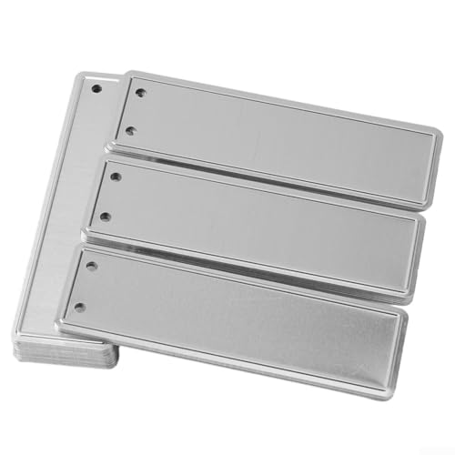 Pflanzenetiketten aus Aluminium mit doppelseitigen Metallanhängern zur Baumidentifizierung, wasserdicht mit Eisendraht für den Außenbereich und den Garten und langlebig Pflanzenetiketten aus Aluminium mit doppelseitigen Metallanhängern zur Baumidentifizierung, wasserdicht mit Eisendraht für den Außenbereich und den Garten und langlebig von babominimer