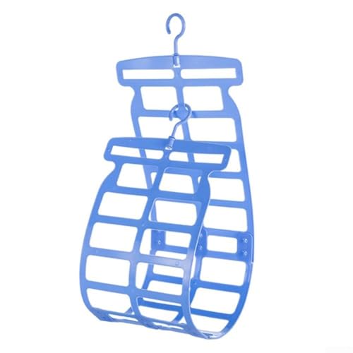 Platzsparender Kleiderbügel für Kissen und weiche Stoffe, robustes und zuverlässiges Design (blau) von babominimer