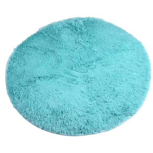 Plüsch-Teppich aus Samt mit rutschfester Unterseite, entworfen für den Einsatz in Wohnzimmer, Schlafzimmer, Kinderzimmer und haustierfreundlichen Zimmern, 40 cm, Blau Plüsch-Teppich aus Samt mit rutschfester Unterseite, entworfen für den Einsatz in Wohnzimmer, Schlafzimmer, Kinderzimmer und haustierfreundlichen Zimmern, 40 cm, Blau von babominimer