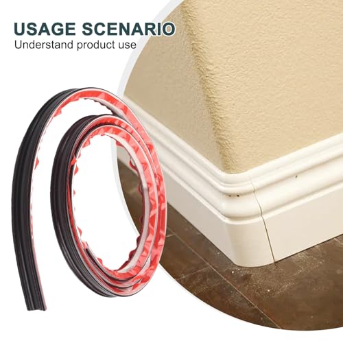 Premium PVC 3D Sockelleiste Taille Linie Hintergrund Streifen für elegante Raumdekoration 1M (Dunkelrot) von babominimer