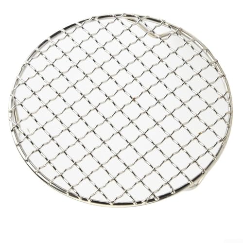 Rundes Kühlgitter aus 201 Edelstahl für effiziente Luftzirkulation, perfekt zum Backen und Kochen; verfügt über 3 Beine zur Unterstützung (24 cm) von babominimer