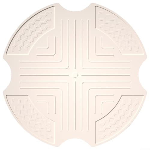 Rutschfeste Matte für Luftfritteuse, hitzebeständiges Silikon-Pad für Sicherheit auf der Arbeitsplatte (beige) von babominimer