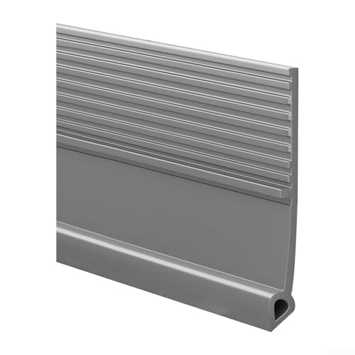 Schalldämmender Türaufkleber, TPE-Material, Bodendichtungsstreifen für Windschutz und Staubbeständigkeit in Häusern oder Büros (grau) von babominimer