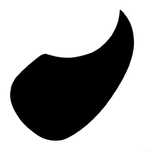 Schlagbrett für Akustikgitarre, Schildpatt-Schlagbrett für 40-41 Zoll Folk-Instrumente (schwarz) von babominimer